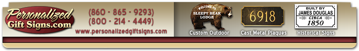Personalized Gift Signs