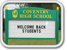 Church School Municipal Sign